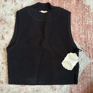 Altar’s State black ribbed high-neck top